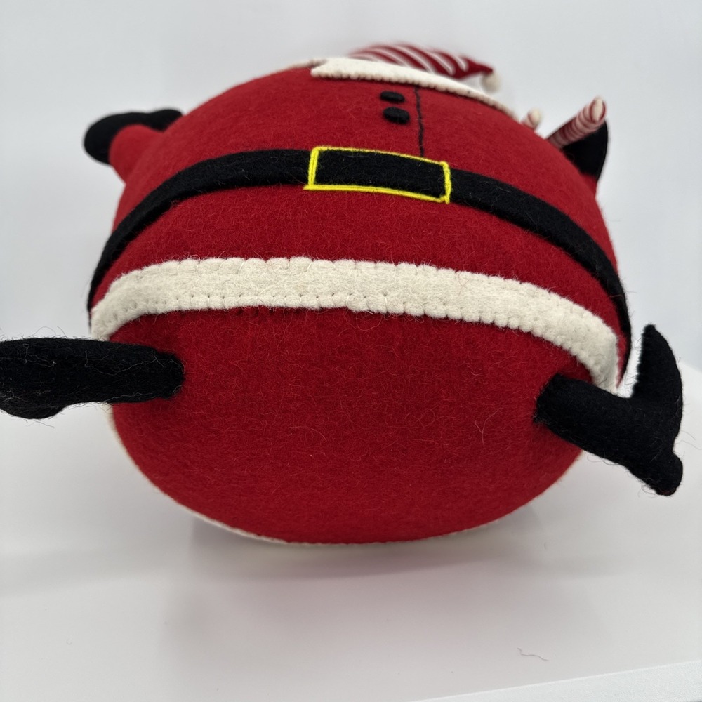 The Company‎ Store Santa Wool Felt Tabletop Christmas Decor NEW w/Tags 23" X 20" - Picture 8 of 9